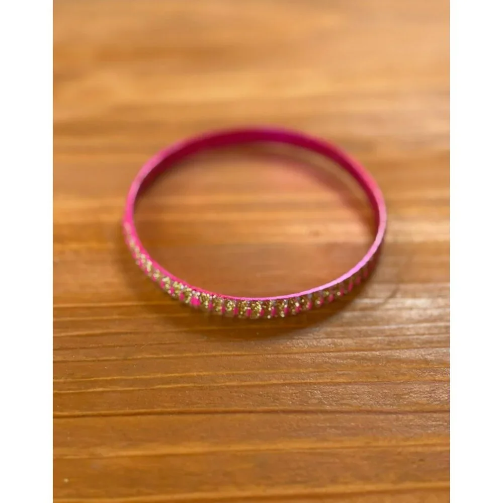 Pink Rhinestone Bangle 1PC - Picture 2 of 5